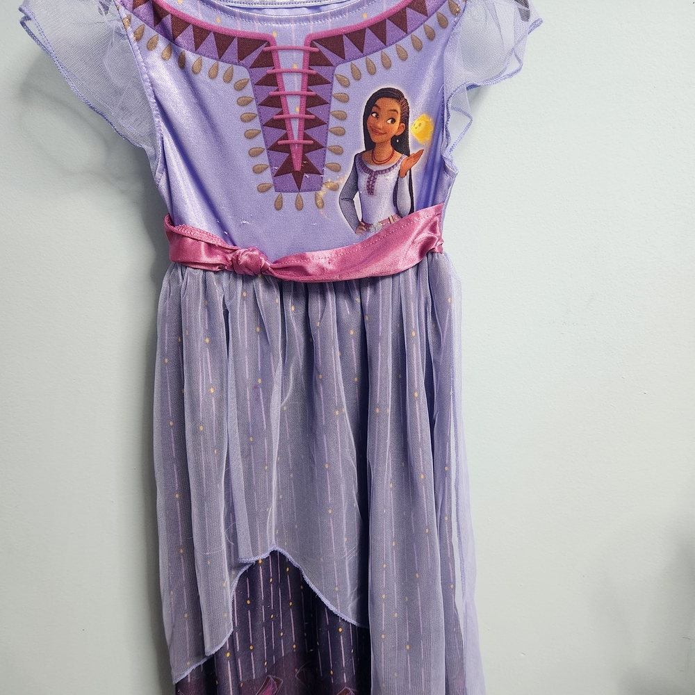 Asha WISH Disney Purple Princess Kids Costume